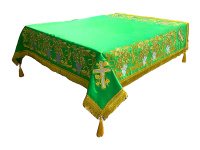 Скатерть ( королевский атлас, вышивка ) 120/120см