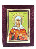 Икона бархат св. прп. Эмилия  9/12 см