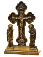 Голгофа настольна фигурная резная, дерево  23/35 см