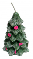 Свеча парафиновая,рождественская елка малая