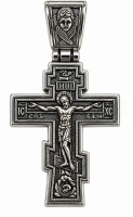 Крест прямой (никель) 3/6 см
