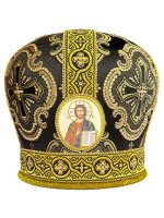 Митра парча Т (черный с золотом) 58,5р