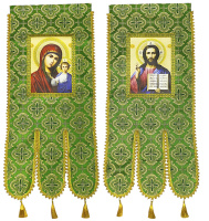 Хоругви тканевые, парча Т (иконы на холсте) 50/117 см