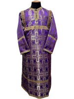 Стихарь детский, парча Турция (фиолетовый) 120 см 