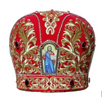 Митра красная, бархат  (вишивка) 60р