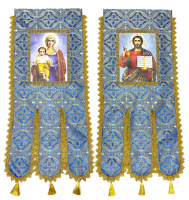 Хоругви тканевые, парча Т (иконы на холсте) 55/120 см