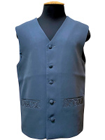 Жилетка костюмная ткань ( вышивка на карманах) 52 р