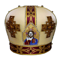 Митра парча Греция купюр, бордо ( S7c2-8) 58,5 р,