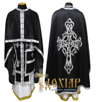 Облачение греческое королевский атлас (черный) 50/145