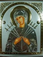 Лик Семистрельная Б.М (серебро тиснение) 10/12