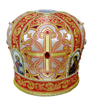 Митра парча (красная с золотом) 58 р
