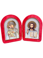 Бархатный складень, глухой лик (арка) 8/10см