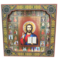 Спаситель  (багетная рамка, подарочная коробка) 26/26см