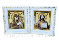 Вседержитель Казанская ( янтарь) 15/18см