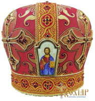 Митра парча ( красное с золотом) 60 р,