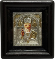 Николай Чудотворец (гальваника, полиграфия) 18/19 см