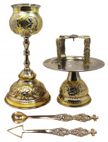 Евхаристический набор латунь+никель 0,200л (9393GN) Греция