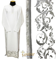 Подризник габардин, вышивка(тонкий лист) 50/155