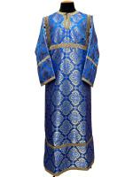 Стихар парча Т, синее золото 54/150