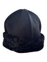 Скуфья зимняя  с отворотом (каракуль) 62 р