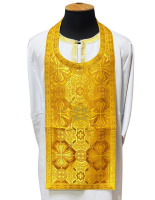 Епитрахиль короткая парча Т(желтая)  80см