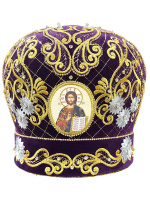Митра иерейская, вышивка на бархате (Царская) 60р