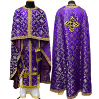 Облачения греческого покроя парча Т (золотая вишня) 58/145