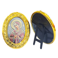 ИКОНКА на подставке УМЯГЧЕНИЕ ЗЛЫХ СЕРДЕЦ (овал) ↕7,5см ↔5,5 см