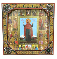 Икона Нерушимая Стена  (багетная рамка, подарочная коробка) 26/26см