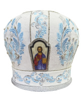 Митра, бархат (вышивка голубая) 59,5р