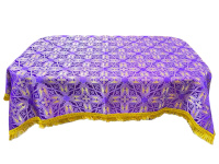 Скатерть  напрестольная парча Т  (фиолетовое золото) 120/125см