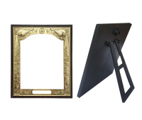 Рамка Павлины пластик под лик 10/12 см.