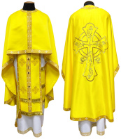 Облачение греческого покроя, королевский атлас, вышивка(  крест с колоском) 54/130