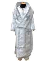 Архиерейское облачение парча Т (белое серебро) 52