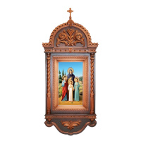 Икона в резном киоте (открывается)