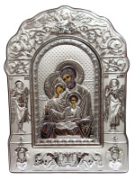 Икона  «Святое Семейство» (гальваника) 13/19 см