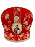 Митра, бархат ( вышивка хризантемы) 59р