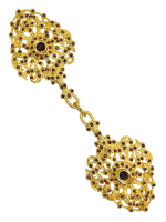 Застежка пришивная для священной одежды (фиолетовые камни)