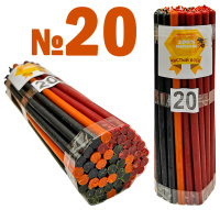 1кгСвечи ВОСКОВЫЕ Цветные №20   Количество-50шт