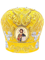 Митра золотистая, парча  (Царская) 57р