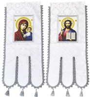 Хоругви тканевые, парча Т (иконы на холсте) 55/120