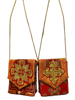 Сумочка для дароносицы, парча Т, вышивка 11/14