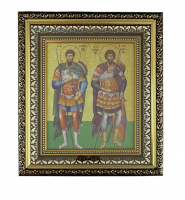 Святые мученики Флор и Лавр  (печать на холсте) 23/26