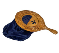 КАРНАВКА ДЛЯ ПОЖЕРТВ Синяя Искуственный бархат Ольха