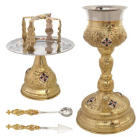 ЕВХАРИСТИЧЕСКИЙ НАБОР 500мл Латунь Греция (832В)