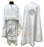Облачение греческого кроя парча Т.д (лучи белое серебро) 54/145 см