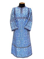 Стихарь детский, парчаТ (мелкий цветок) голубой 120 см