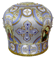 Митра парча  (голубое серебро) 59 р