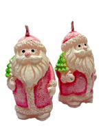 Свеча парафиновая, Рождественская фигурная САНТА КЛАУС