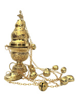 КАДИЛО ↕62см ↑25см ↔10см Латунь Греция (9391B)